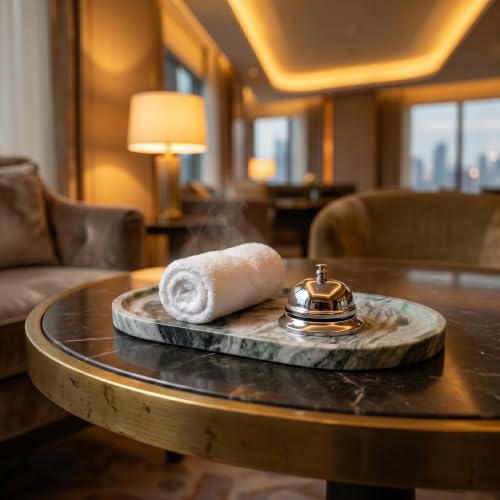 YKAJO Shangri-la Green Oval Marble Tray, 11.8x5.9 Vanity Perfume Organizer - color: Shangri-la Green, size: 11.8" x 5.9" x 0.6"