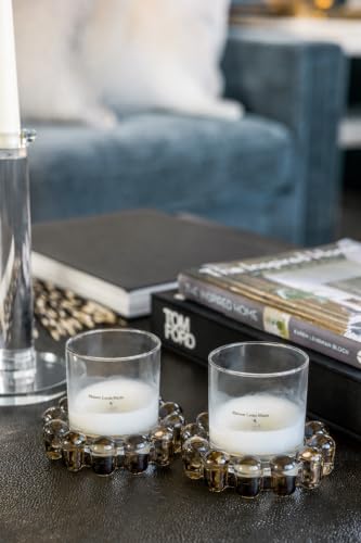 Alice Lane Home Collection Original Smoky Small Bubble Candle Dish 2-Pack - color: Smoke 2, size: Small