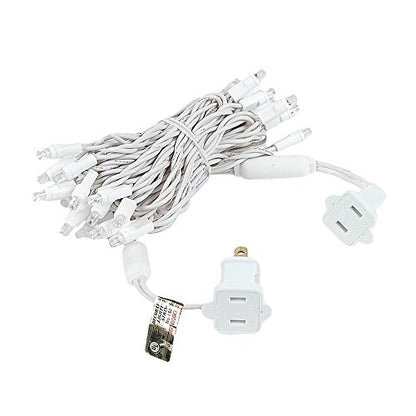 Novelty Lights 11.5 Feet 35 LED String Lights, Warm White on White Wire - color: Warm White (Connectable)