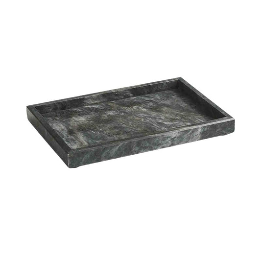 Natural Marble Tray, Vanity Home Kitchen Bathroom Table Tray, Rectangular Decorative Tray for Jewelry Trinket Candles Organizer (Wave Grey, 11.8 * 7.8 in) - color: Wave Grey, size: 11.8*7.8 IN