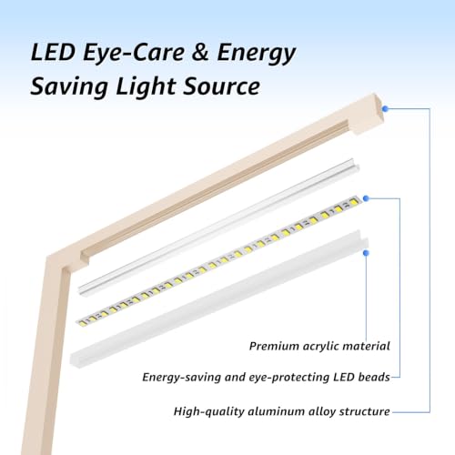Dimmable Desk Lamp with Charging Station, 15W CCT Table Lamp - color: Golden