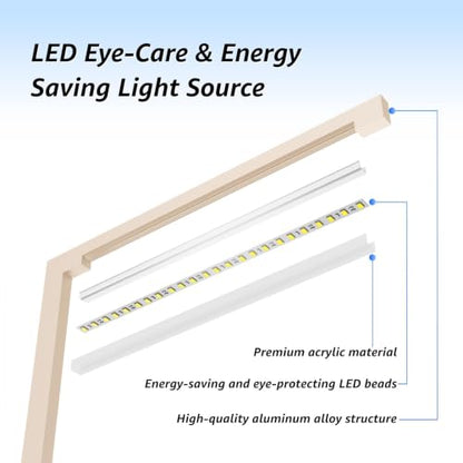 Dimmable Desk Lamp with Charging Station, 15W CCT Table Lamp - color: Golden