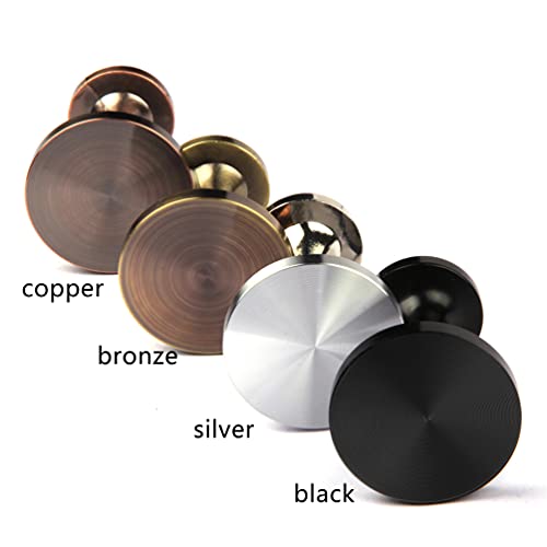 BEL AVENIR 2 Pack Curtain Holdbacks Metal Round Medallion Drapery Tiebacks Wall Hooks Modern Simple Style Home Decor with 2pcs Screws (Copper) - color: Copper