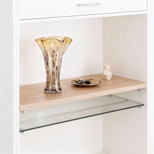 9.0" H Amber Glass Vases for Flower, Unique Hand Blown Glass Vase - color: Gold Amber