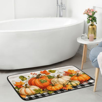 Pumpkin Kitchen Rug Non-Slip Indoor Carpet Absorbent Welcome Mat - color: B:b-12