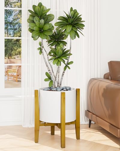 iDavosic.ly Adjustable Bamboo Plant Pot Stand, Fits 8-12 In Planter, Brown - color: Bamboo Brown, size: 1 Pack