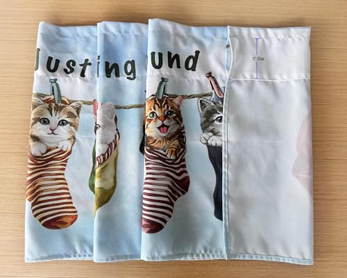 Just Hanging Around Kitties Cats Window Valance 52 X 16 Inches - color: Kitty