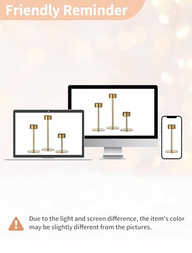 NUPTIO Hurricane Candle Holder for Centerpiece, Set of 6 Candlestick Holder - color: Brass - Clear, size: 6pcs