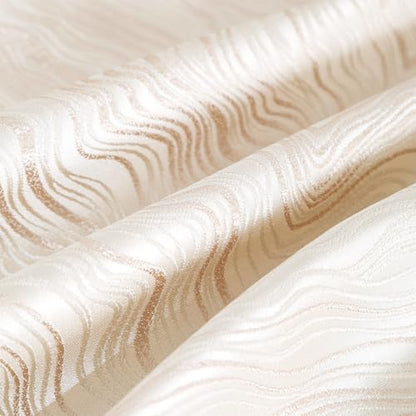 HPUK Jacquard Throw Pillow Covers 18x18 Inch, Soft Textured, Set of 2 - color: Hp-gold
