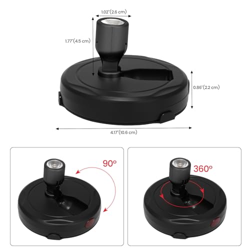 Wireless Spotlight Battery Powered, Accent Light for Indoor Plant Tree - color: Black