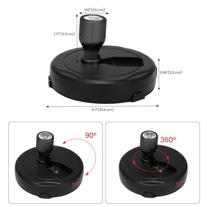 Wireless Spotlight Battery Powered, Accent Light for Indoor Plant Tree - color: Black