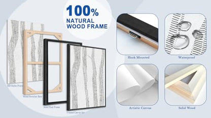 Large Framed Birch Tree Wall Art, Gray Abstract Forest Prints, 20"x28"x3 - color: gray, size: 20" X 28" X 3pcs Framed