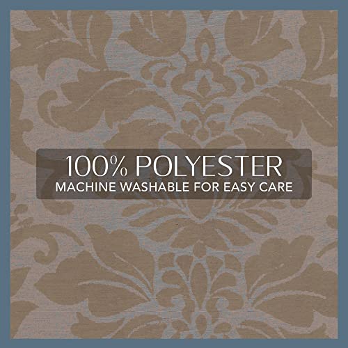 Antonia Waterfall Tassel Window Valance, Taupe - 52" W x 36" L - color: Taupe