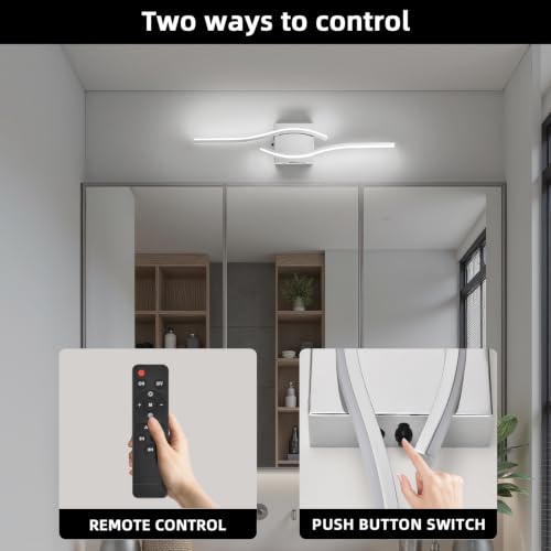 Battery Operated Wall Sconce, Silver LED Battery Wall Light dimming with Remote Control, 23.6 Inch Rechargeable Chrome Wireless Wall Lights for Living Room, Bedroom, and Stairs Wall Sconces (2 Pack) - color: Chrome, size: 23.6 inch