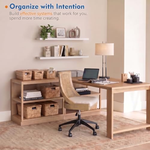White Floating Shelves 48 inch Long, Large Wall Shelf for Living Room - color: White, size: 48 x 8 Inch