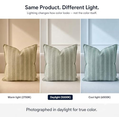 SanVia Designer Cotton Throw Pillow Covers 20x20 for Nooks, Beds & Sofas - color: Sage Green, size: 20" x 20" (Pack of 1)
