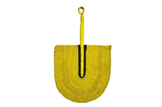 Set of 3 Woven Sisal Hand Fans – African Wall Decor, Boho Home Accent, Handmade Natural Fiber Basket Wall Art Hanging for Living Room and Bedroom (Trio)