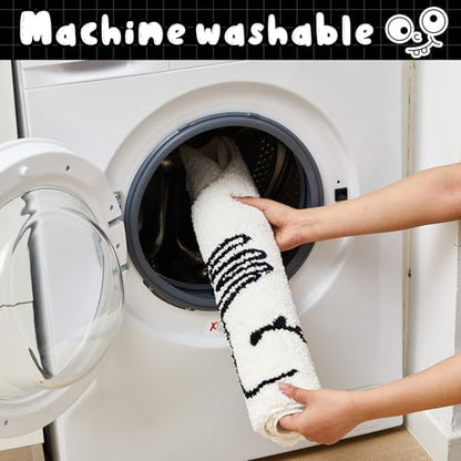 Drydiet Toilet Rug U Shaped Washable Rugs, Stick Figure - style: Stick Figure