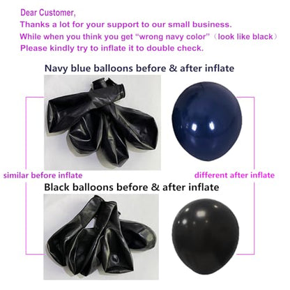 ZJDHPTY 4 Set Blue and Gold Balloon Stand Table Centerpieces Party Decor - color: Gold Navy Blue 4
