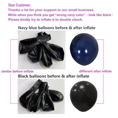 ZJDHPTY 4 Set Blue and Gold Balloon Stand Table Centerpieces Party Decor - color: Gold Navy Blue 4