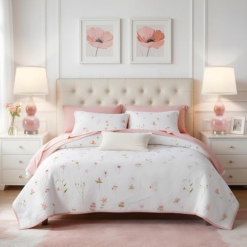 GyroVu 22" Table Lamp Set of 2, Color Temperature Adjustable Double Gourd Ceramic Lamps Classic Nightstand Table Lamps for Bedroom Beside Lamps for Living Room, Pink-Bulbs Included - color: 22.63" Pink Gourd