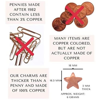 Flower Food Alternative for Fresh Cut Flowers. Copper Charm Keeps Flower Water Clean and Clear. Just Place it in the Vase, Reusable Star 10 - color: Star, size: Pack of 10