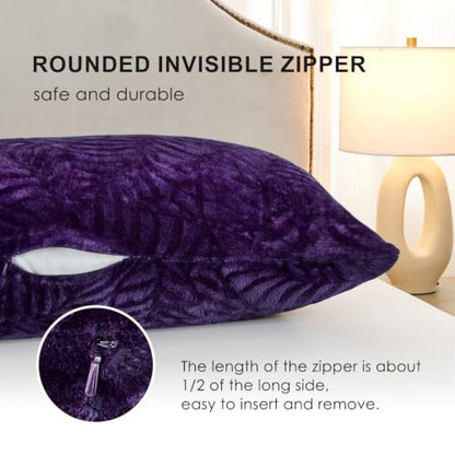 SOCHOW Body Pillow Cover 21x54 Inches with Zipper, 1 Pack, Aubergine - color: Aubergine, size: 54" x 21" (Pack of 1)