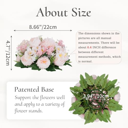 Flower Balls Centerpieces for Tables: Pink Silk Rose, 10Pcs - color: Pink & Purple, size: 10 PCS