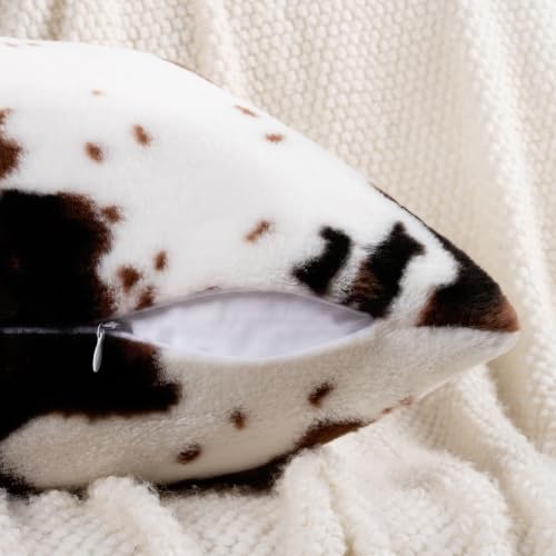 GALMAXS7 Cowhide Throw Pillow Covers Set of 2, 18x18 - color: Cow, size: 18" x 18" (Pack of 2)