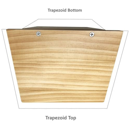 Small Wall Shelves,Speaker Shelf,Floating Shelf Trapezoid for Wifi Router - color: White, size: Set of 2
