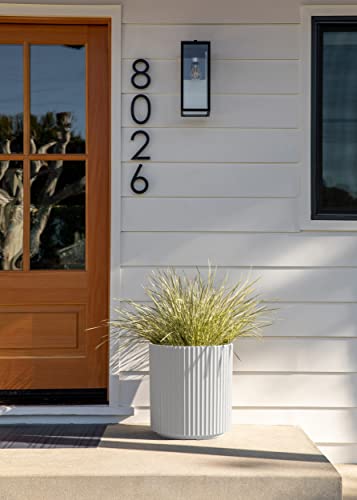 Veradek Demi Series Planter - Large Round Outdoor Planter - color: White, size: 16 inch - 2 Pack