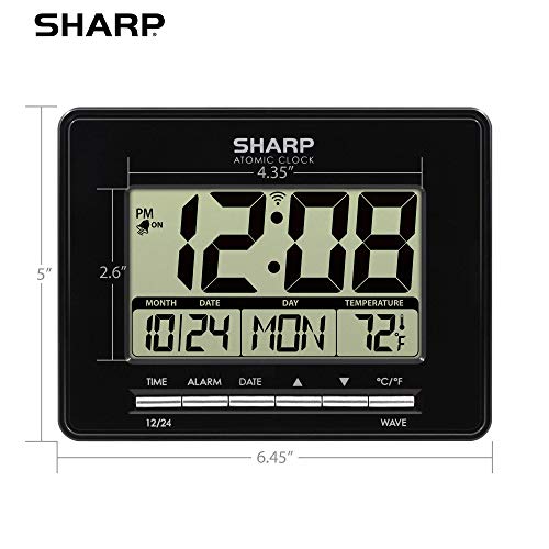 Sharp Atomic Digital Alarm Clock