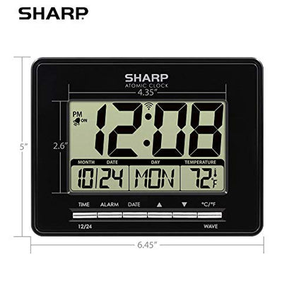 Sharp Atomic Digital Alarm Clock