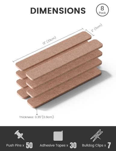 Fluxynara 13" x 2" Felt Wall Panels, Boho Dune - color: Boho Dune, size: 8-pack