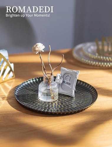 Romadedi Round Decorative Candle Tray, 11.8 Inch