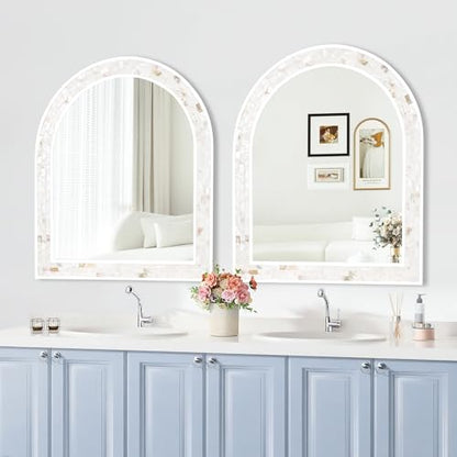 Arched Wall Mirror 30x36 Inch Decorative Bathroom Vanity Mirror - size: 30x36in