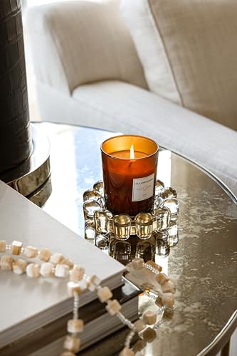 Alice Lane Home Collection Original Clear Glass Small Bubble Candle Dish - color: Clear, size: Small