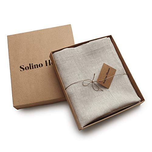Solino Home 100% Pure Linen Curtain Light Natural, 52 x 144 in, 1 Panel - color: Light Natural, size: 52"W x 144"L (1-Panel)