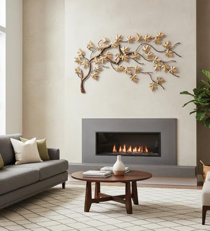 Regal Art & Gift Metal Tree Wall Decor 42 in, Nature-Inspired Sculpture | Bronze, 42 in, Metal, Handcrafted Branch & Leaf Design, Elegant Nature Wall Art for Living Room, Bedroom & Hallway