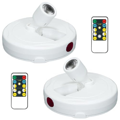 Wireless Spotlight Battery Operated, Picture Light with Remote - color: White