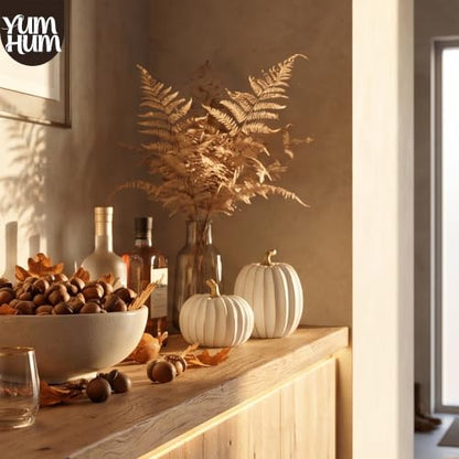 2Pcs Resin Pumpkin Figurines, Gold Stripe Fall Thanksgiving Decor - style: Gold Stripe Pumpkin