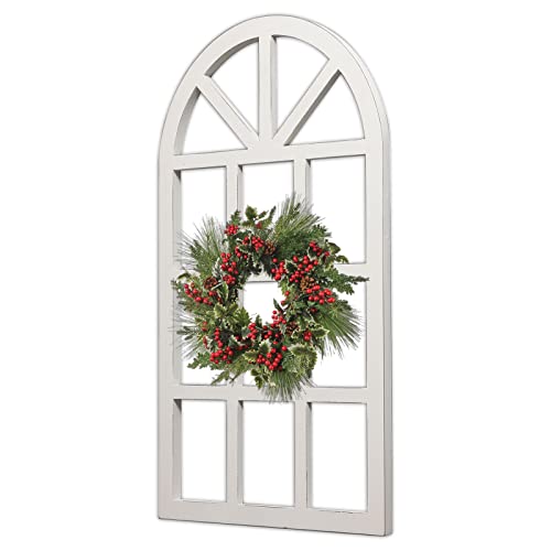 Sintosin Farmhouse Window Frame Wall Decor Living Room 36" x 20"