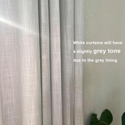 Vision Home White Pinch Pleated Full Blackout Curtains Thermal Insulated Window Curtains 63 inch for Living Room Bedroom Room Darkening Pinch Pleat Drapes with Hooks Back Tab 2 Panel 40" Wx63 L - color: White, size: 40"W x 63"L (Pack of 2)
