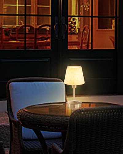 2 Pack Small Rechargeable Cordless Table Lamp for Restaurant Bar
