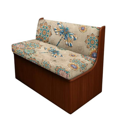 Boho Dragonfly Mandala Print 2 Pcs RV Dinette Cushion Covers Anti-Slip Camper Cushion Slipcover Washable RV Couch Cover Sofa Slipover for Travel Trailer Couch - color: Boho Dragonfly Mandala