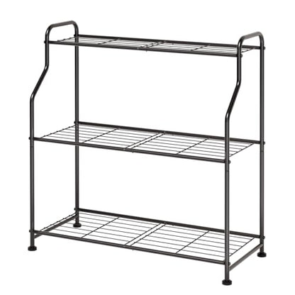 Kitsure 3-Tier Plant Stand Indoor & Outdoor, 27" x 11.4" x 29.8", Black - size: 27" x 11.4" x 29.8"
