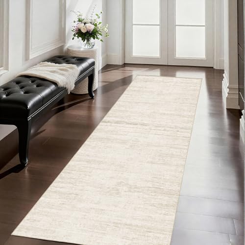 Hallway Runner Rug 3x6 - Washable Kitchen Rugs Non Slip，Stain Resistant Entryway Rug Runner Abstract Soft Runners for Hallways，Dining Living Room Bedroom - color: Beige, size: 3' x 6' (Runner)
