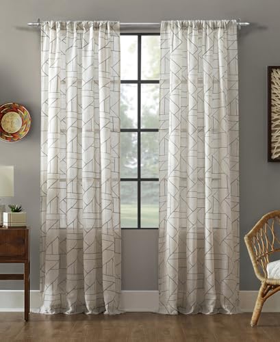 Modern Adjustable Curtain Rod Set 16 to 144 Inches, Sleek Window Rod for Bedroom, Living Room, Silver - color: SILVER, size: 16" to 144"