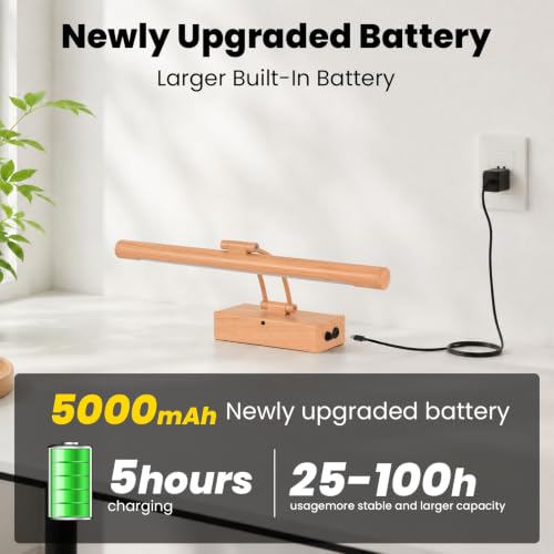 Battery Operated Picture Light for Wall,Wood Finish 15.7-Inch - color: Wood Finish, size: 15.7 Inch