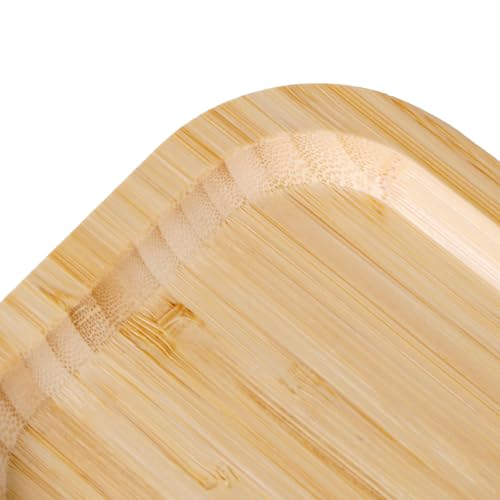 Bamboo Vanity Tray, Bathroom Counter Tray, Toilet Paper Basket Storage for Toilet Tank, Bathroom, Kitchen Counter 7.8 x 5.1 x 0.8 inch - size: 7.9" x 5.1" x 0.8"